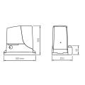 Размеры комплекта автоматики ROBUS 1000KIT
